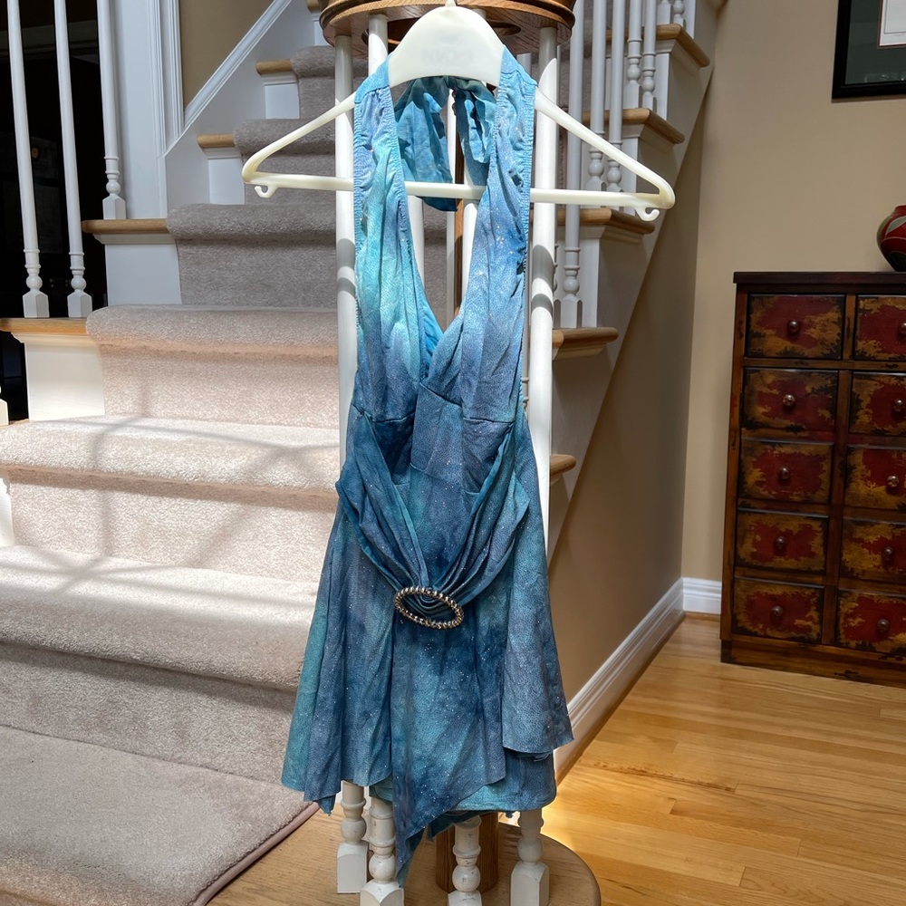 Blue Tie-Dye Romper Costume